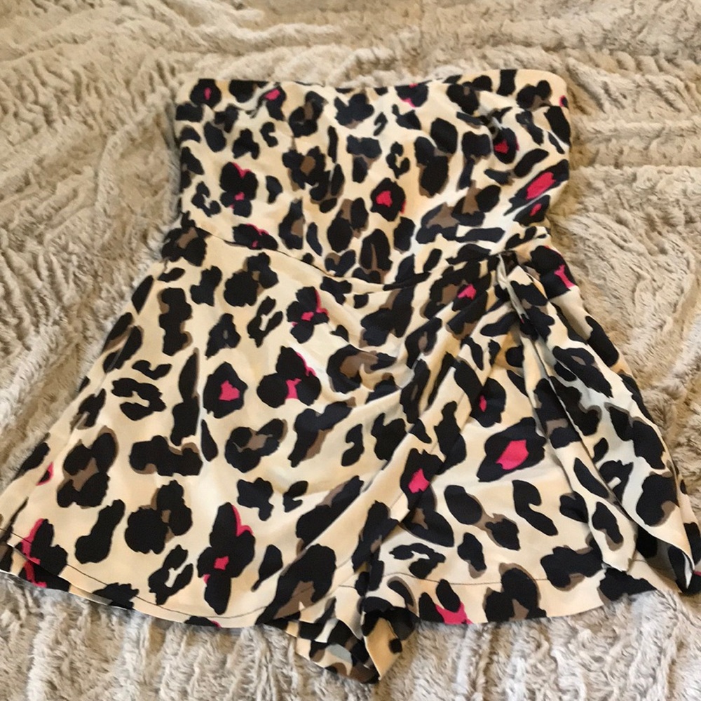 Cute satiny short romper